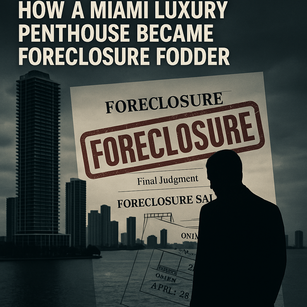 Skyline Dreams Shattered: How a Miami Luxury Penthouse Became Foreclosure Fodder